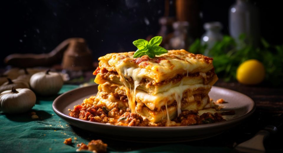 Classic Italian Lasagna with Layers of Meat Sauce and Béchamel", "Step-by-Step Italian Lasagna Recipe"