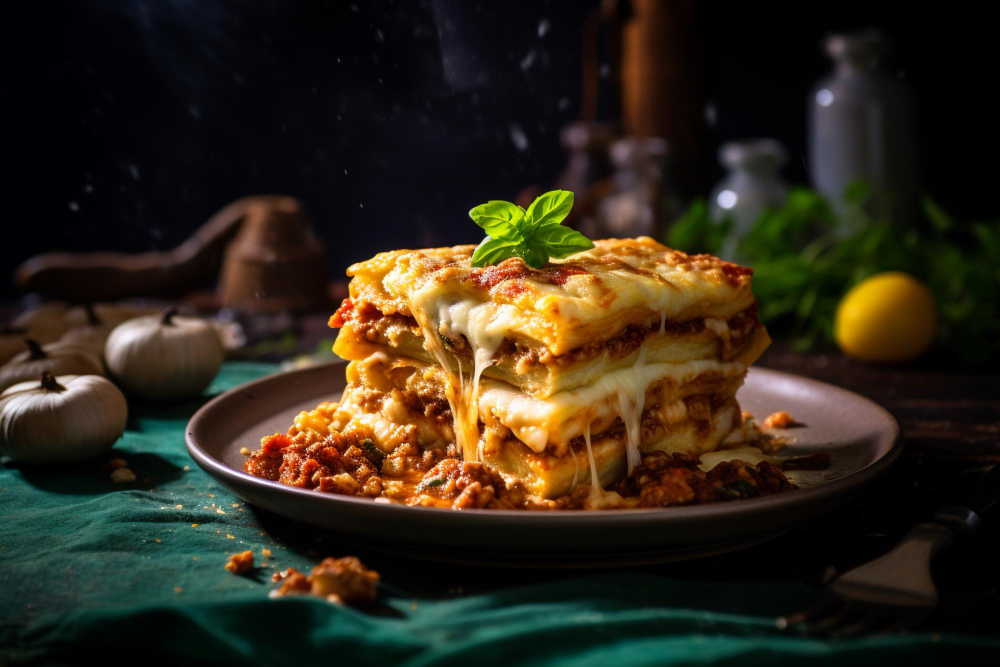 Classic Italian Lasagna with Layers of Meat Sauce and Béchamel", "Step-by-Step Italian Lasagna Recipe"